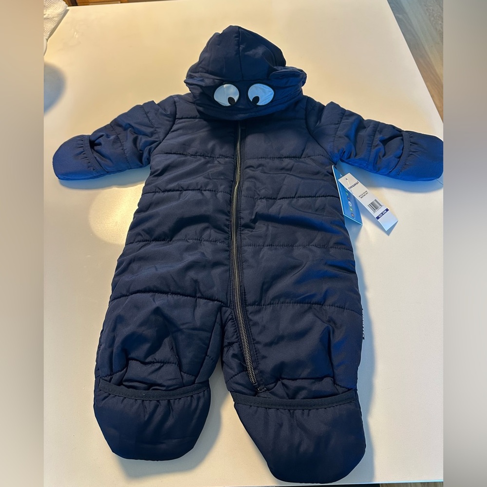 Baby snowsuit size 6-9 months blue color
